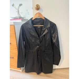 🖤 OuterEdge Faux Leather Blazer Jacket ✨